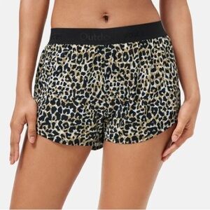 Outdoor Voices Relay Shorts 3” Leopard